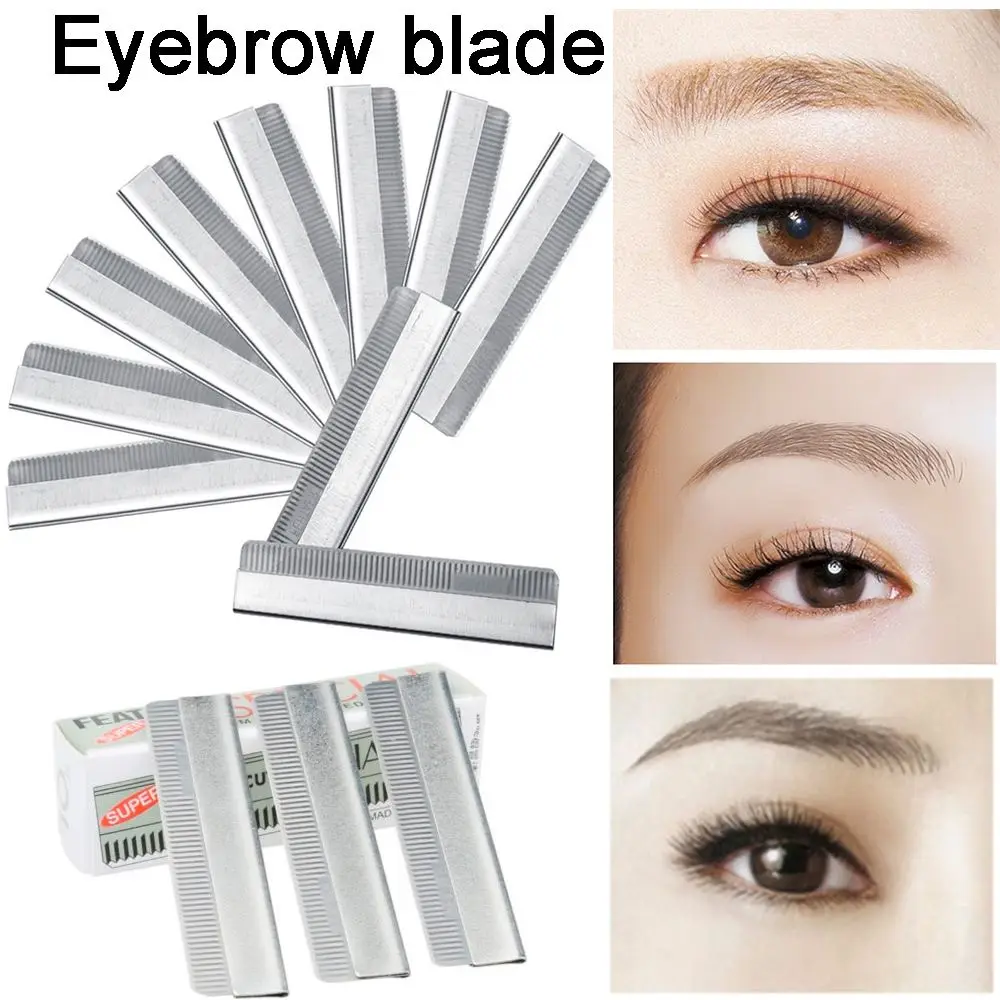 Lame Rasoio Sopracciglio Shaper Eye Brow Shaping Strumento di rimozione dei capelli Taglierina per sopracciglia Lama per sopracciglia Sostituisci la lama Rasoio sopracciglia