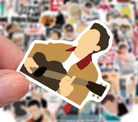 Idol Popularity One Direction Band Graffiti Stickers, Imperméable, Skateboard, Voyage, Valise, Téléphone, Ordinateur portable, Bagages, 10 Pcs, 30