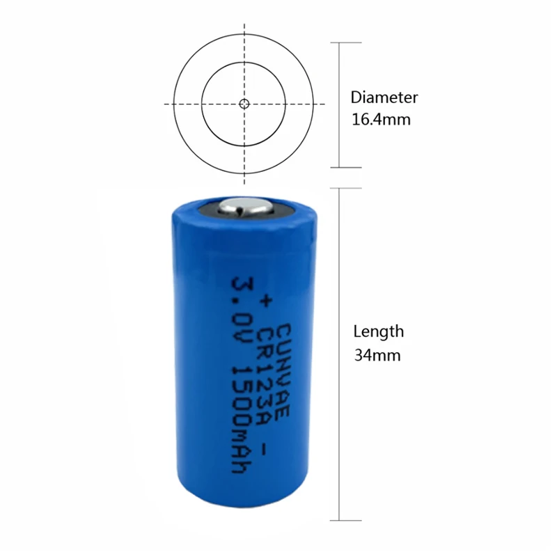 20Pcs CR123A 3V 2/3A Lithium Li- MnO2 Battery Equal CR123 123A CR17345 KL23a VL123A DL123A 5018LC EL123AP For camera