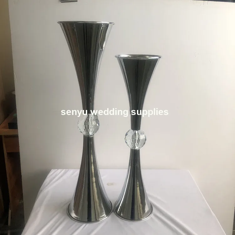 10pcs 50-100cm)Wedding Event Decoration Tall Crystal Frame Vase Table Centerpiece clear Acrylic Crystal Flower Stand1360