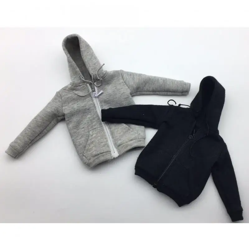 1/6 Scale Mens Zip Up Hoodie Sweatshirt For 12\'\' Action Figure