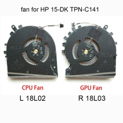 CPU GPU Cooling Fans For HP Pavilion 15-DK TPN-C141 DK0020 L57170 L56900 001 ND85C16-18L02 Gaming Laptop Graphics Card Radiator
