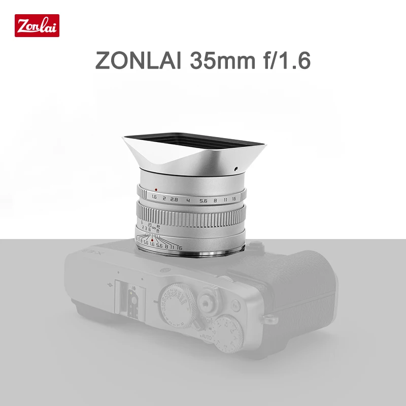 Zonlai 35 مللي متر F1.6 عدسة دليل التركيز APS-C لسوني E فوجي X M4/3 كانون EF-M جبل المرايا كاميرات Prime Lente