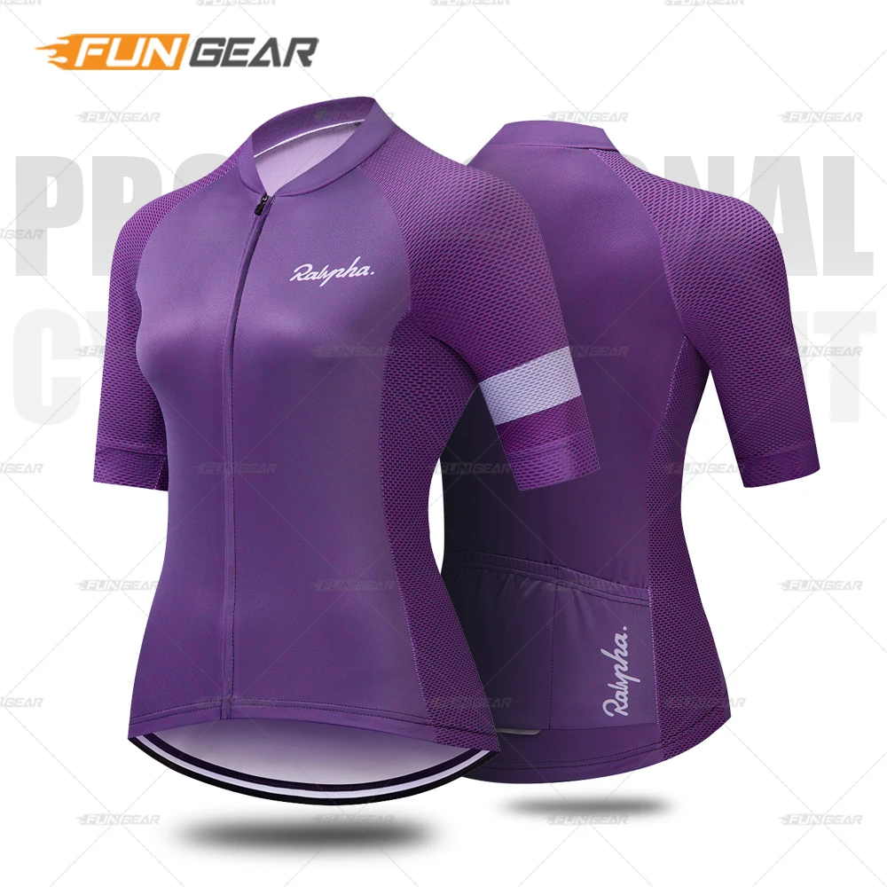 Women\'s Breathable Quick Dry Cycling Jersey, Short Sleeve Clothing, Bike Top Clothes, Bicycle Girl, Summer, Solid Color