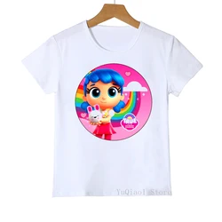 Cute Kids Tshirt Cartoon True And The Rainbow Kingdom T Shirt Baby Girls Lovely Tees Summer 2021 White Teen Youth T-Shirt Top