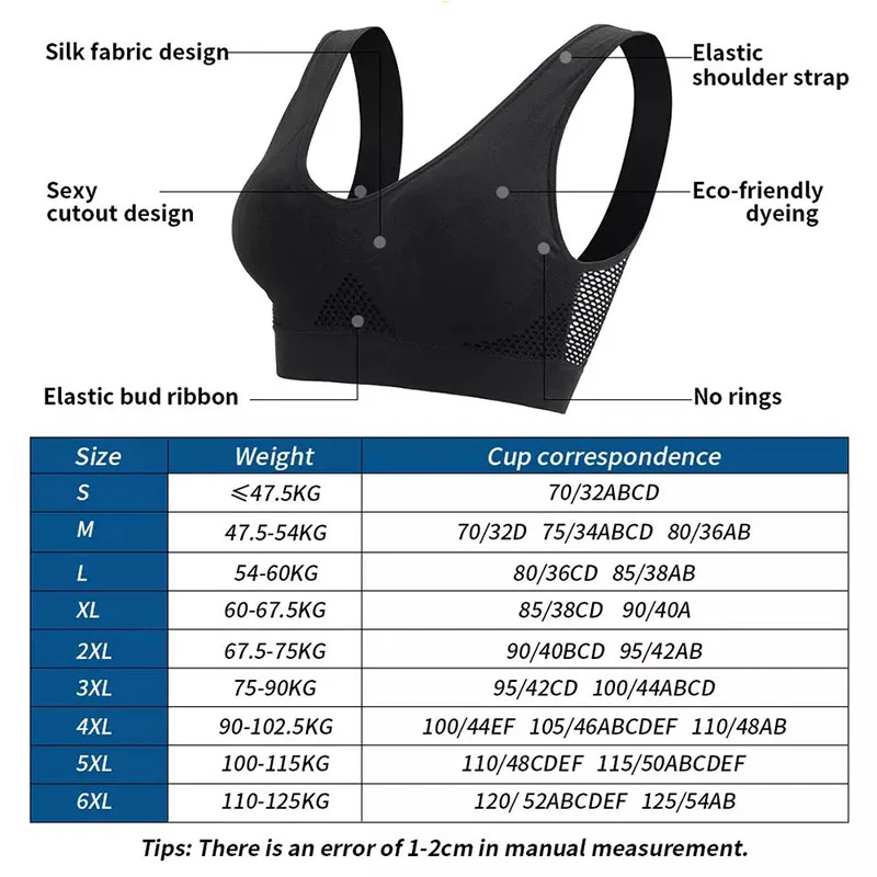 Aiithuug 6XL Racerback Bra Thể Thao Dành Cho Nữ-Giấc Ngủ Thoải Mái Áo Ngực Liền Mạch Tập Luyện Yoga Bra Plus Kích Thước Lưới Thoáng Khí Tập Luyện