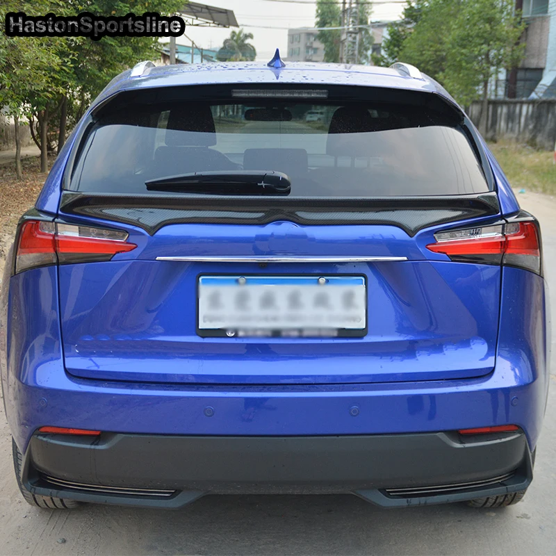 

For Lexus NX NX200 NX200t NX300h ARTISAN Style Real Carbon Fiber Rear Trunk Middle Spoiler Wing 2014-2017 Car Accessories