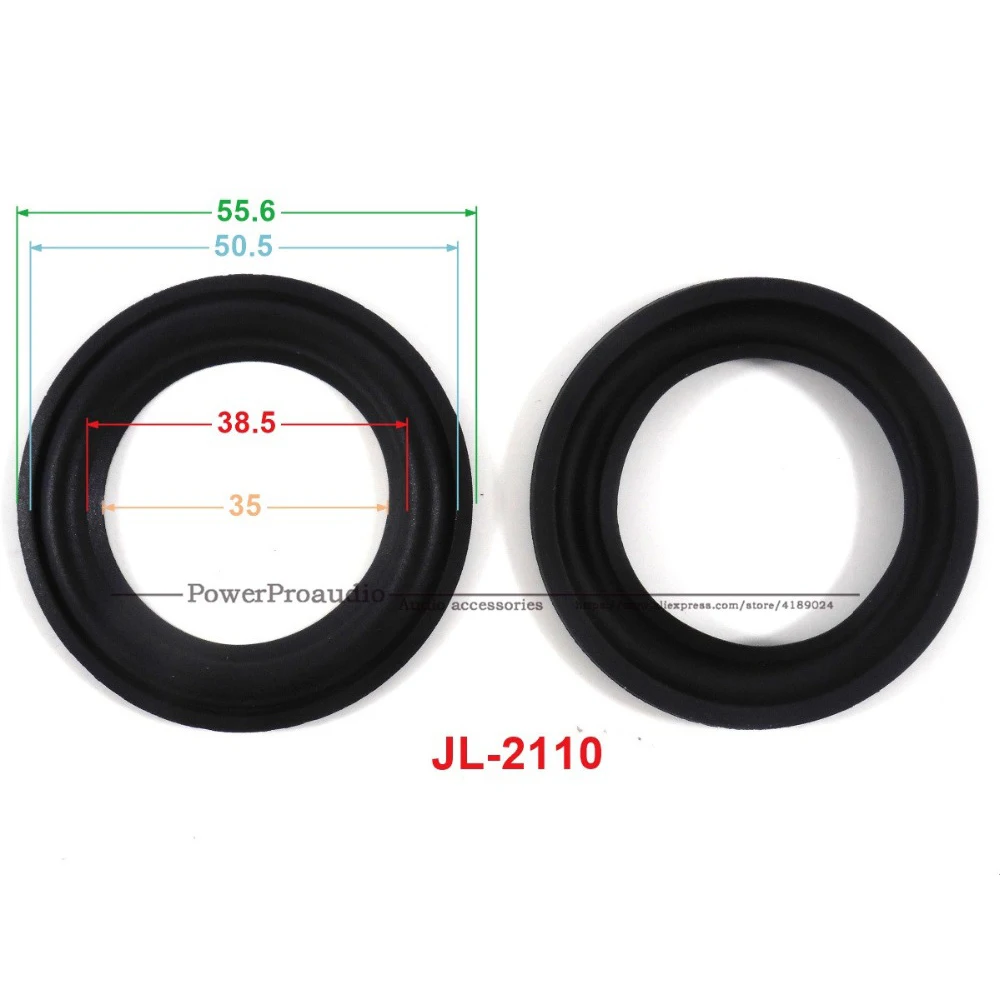 New 10 pcs /lot = 5 Pair 2.5 inch Woofer Repairable Parts / Speaker Rubber Surround  ( 55.6mm / 50.5mm / 38.5mm / 35mm )