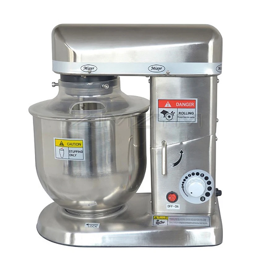 5/ 7/ 10L Electric Kitchen Stand Mixer Food Dough Processor Mixer Stainless Steel Mixer Egg Beater Blender Baking Cream Machine