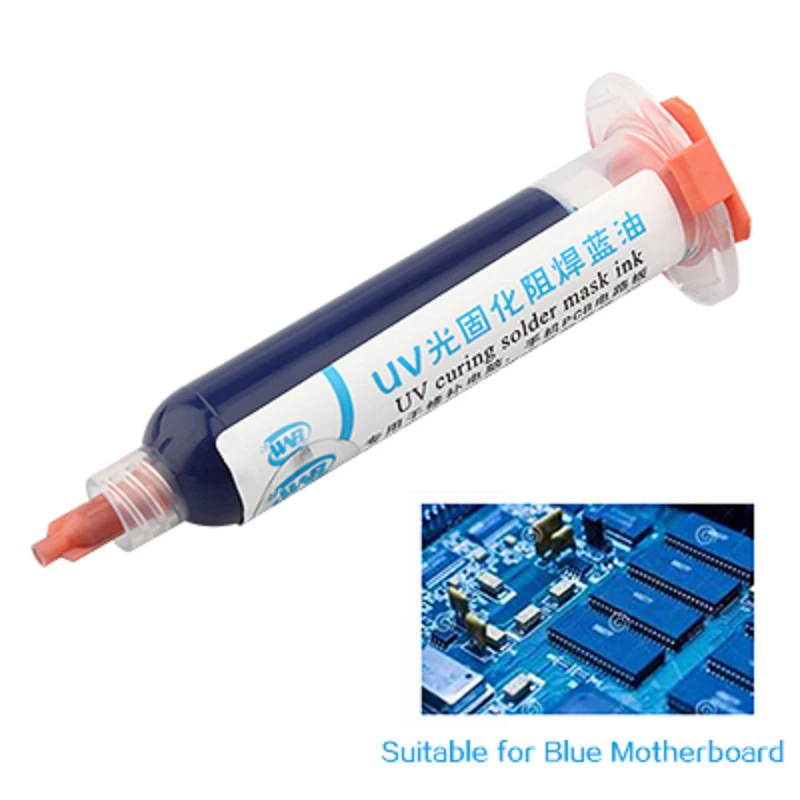 10 مللي UV ضوء علاج قناع اللحام الحبر الأزرق لحام النفط ل PCB بغا لوحة دوائر كهربائية حماية لحام تدفق أداة إصلاح