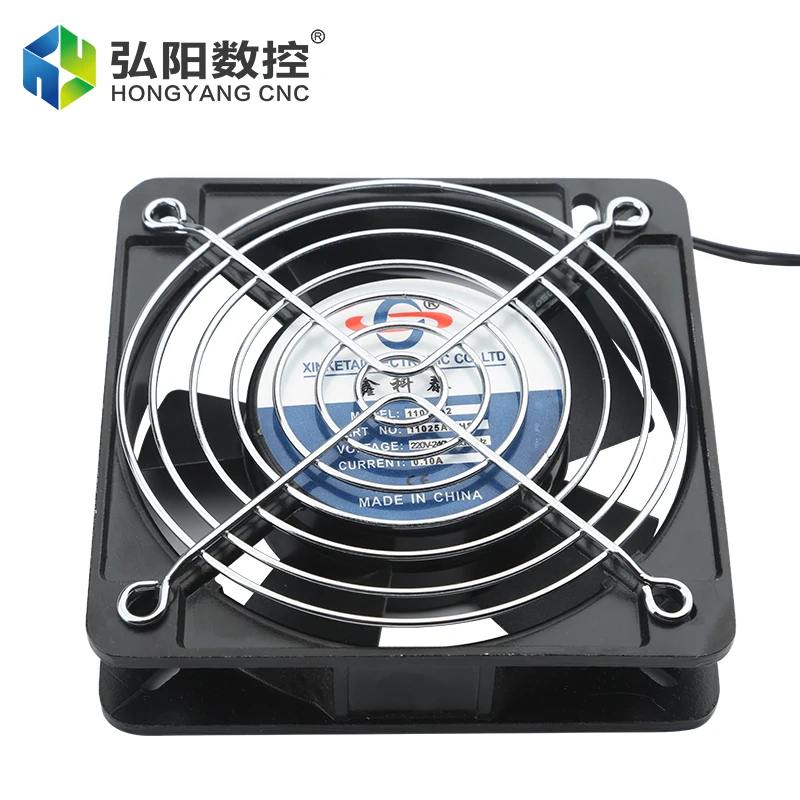 AC 220V Fan Cooler Fan 110mm 120mm PC Radiator Fan Industrial Chassis Cabinet Cooling Motor Cooling Fan Inverter CNC Machine Fan