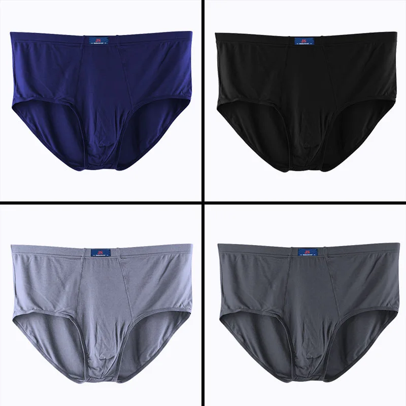 4 Pieces Big Size Men Underwear Solid Panties Briefs Underpants Shorts Homme Undies Undershorts XL 2XL 3XL 4XL 5XL 6XL 7XL 8XL