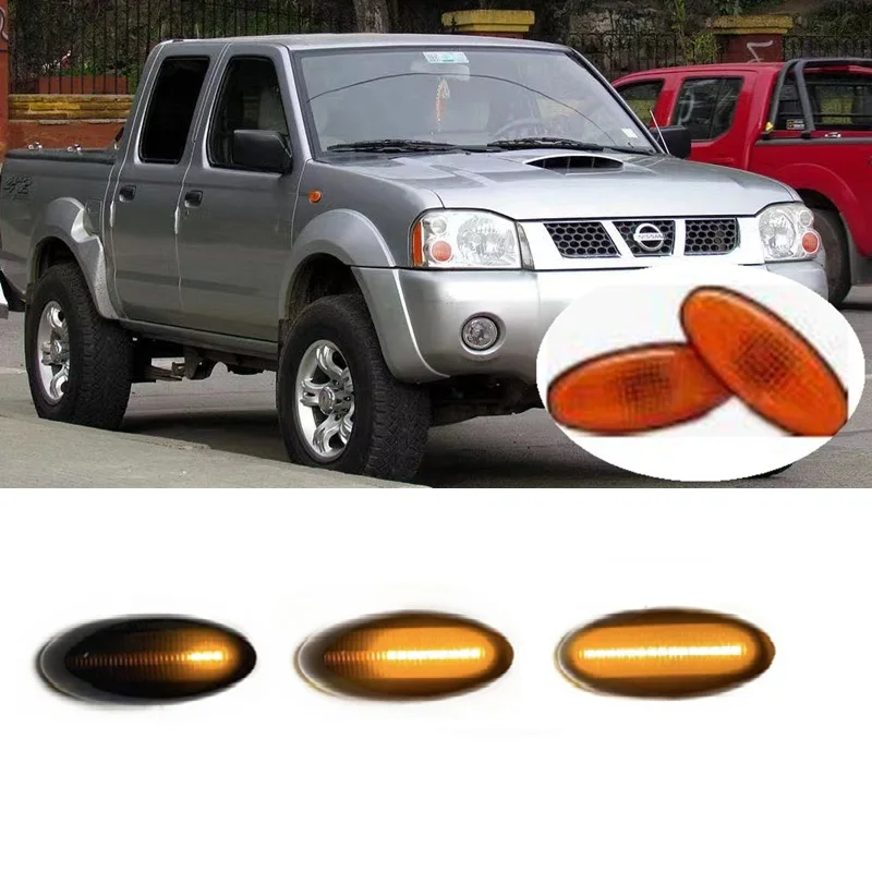 لنيسان FRONTIER NAVARA NP300 D22 1998 1999 2000 2001 2002 2003 2004 2005 متسلسل مؤشر LED الجانب ماركر مصباح إشارة
