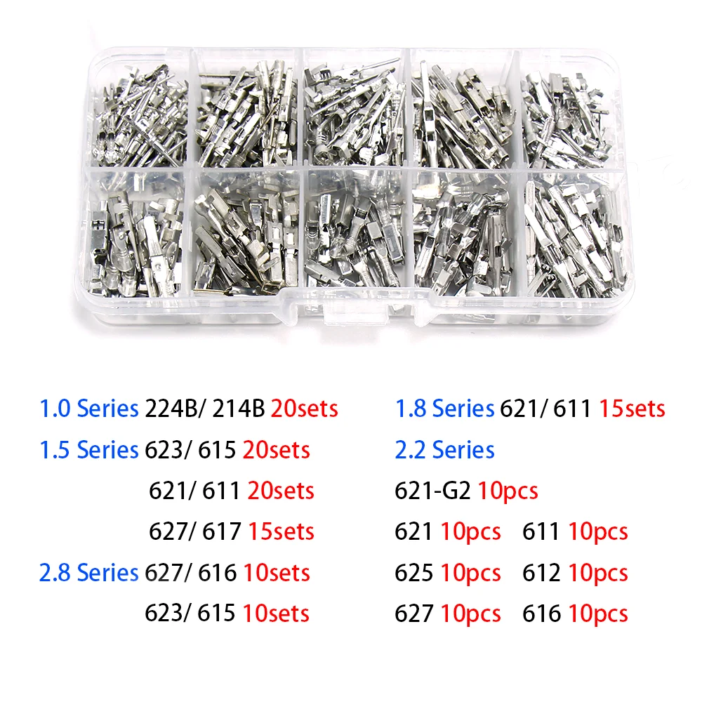 Lot Broches Femelles Laiton 2,8mm Série G342 FCI - Câble 18AWG Compatible Connecteur ECU Voiture 211PC249S8005 (20 Pièces)