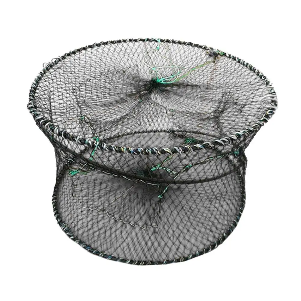 

Folding Round Shape Crab Crayfish Fishing Net Cage Shrimp Catcher Bait Trap Fishing Net