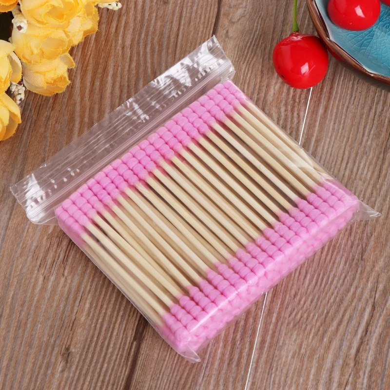 200Pcs Cosmetic Makeup Cotton Swab Stick Double Head Ear Buds Cleaning Tools New  NEW