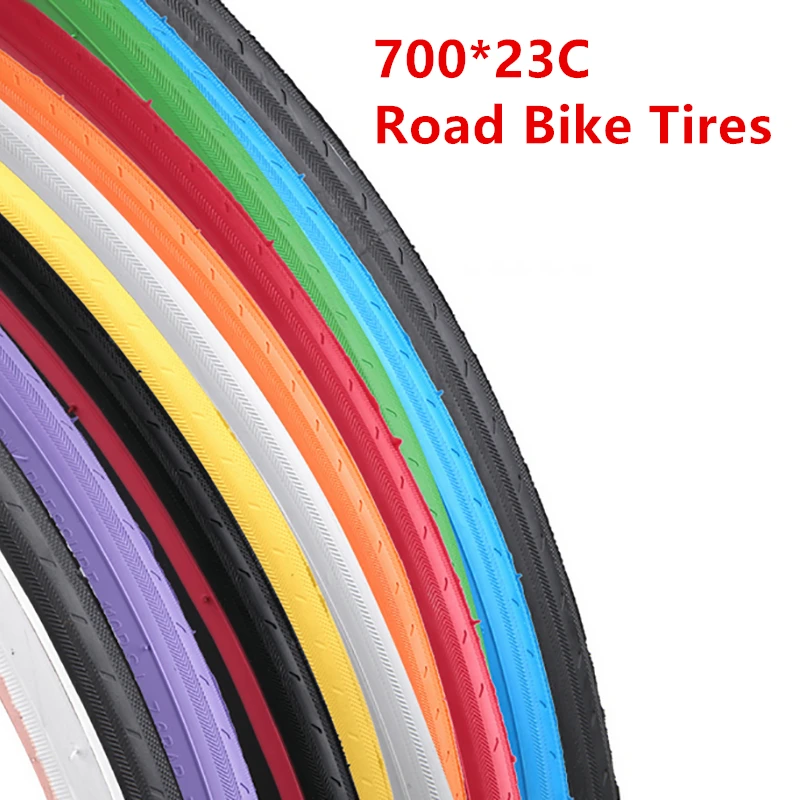 Bicycle Tire 700C 23C Colorful Road Bike PSI 110 Durable Mute Cycling Parts