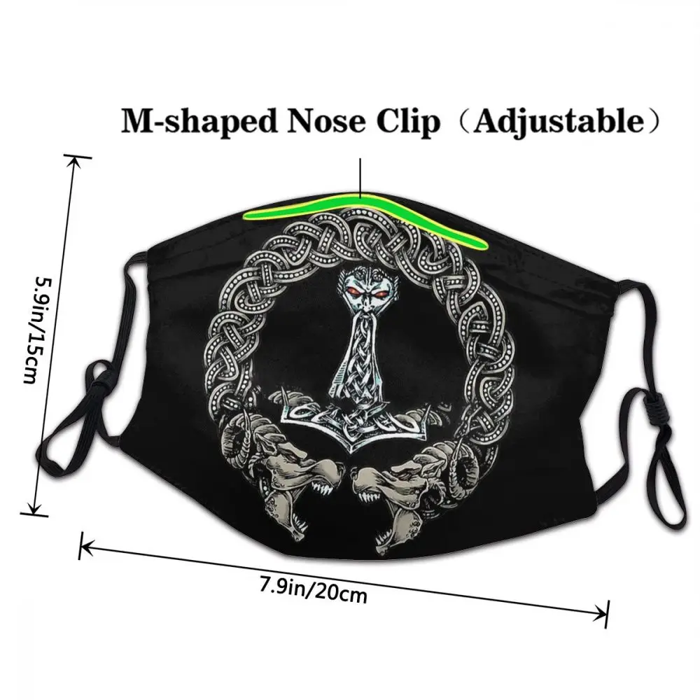 Masque facial lavable de la série télévisée Lagertha Rollo, anneau Troth, masque adulte