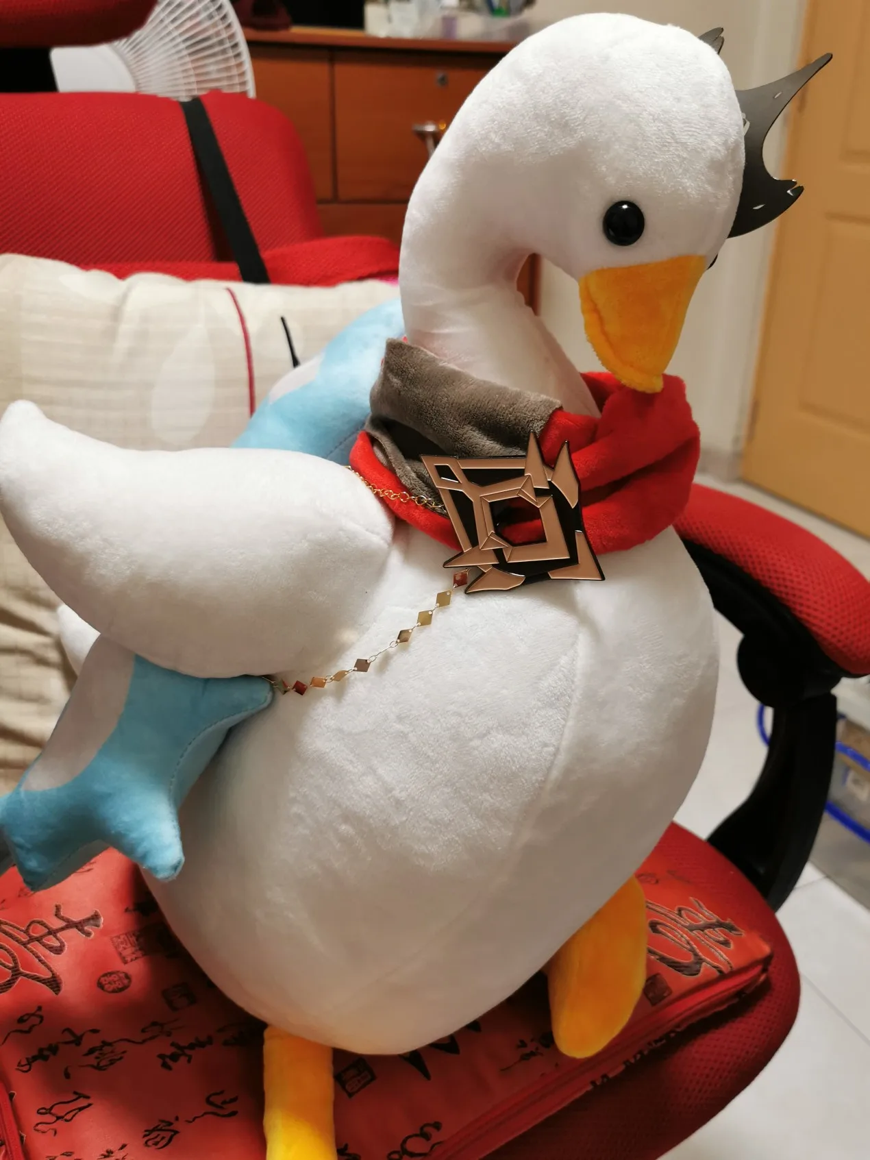 In Stock Genshin Impact Tartaglia Duck Plush Toy 60cm Pillow Cushion