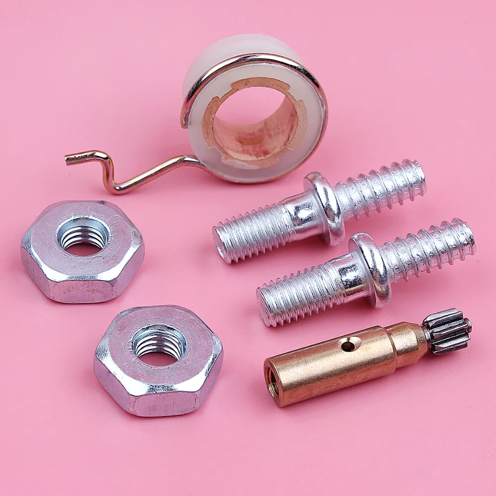 Adefol Bar vite prigioniera dado pompa olio Kit ingranaggi a vite senza fine per Stihl MS180 MS170 018 017 MS 180 170 parti di ricambio per motoseghe