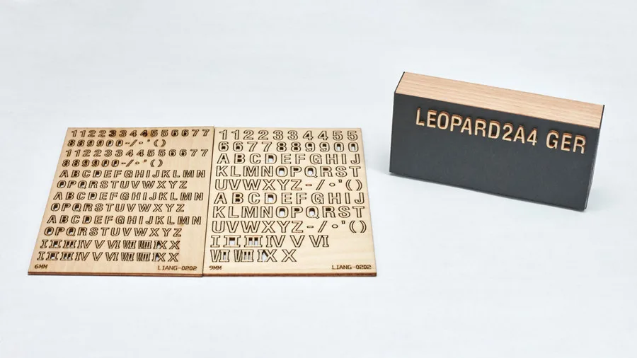 LIANG-0202/0203/0204/0205 3D Alphabet & Number Tools for Dioramas Model