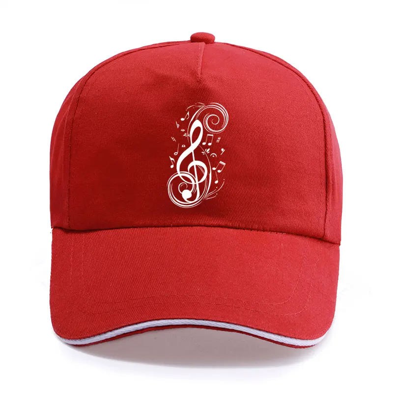 New Musical Note Music Funny Print Baseball Cap Unisex Women Men Casual Cotton Hat Snapback Hats Trucker Caps Sun-Hats