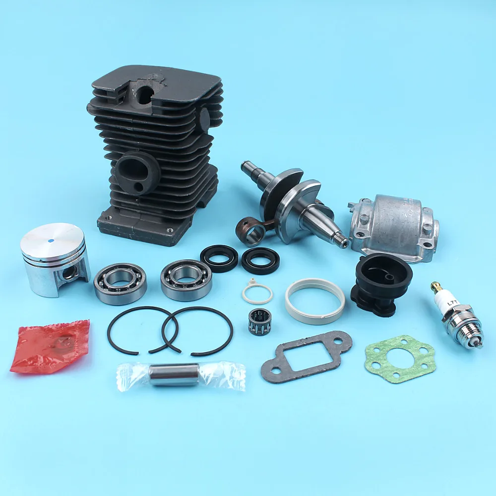 Imagem -04 - Pistão do Cilindro Virabrequim Motor Pan Kit para Stihl Ms170 Ms180 017 018 ms 180 170 Motosserra 38 mm Nikasil Chapeado Coletor de Admissão