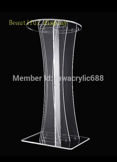 

Free Shipping Transparent Modern Design Cheap Clear Acrylic Lectern