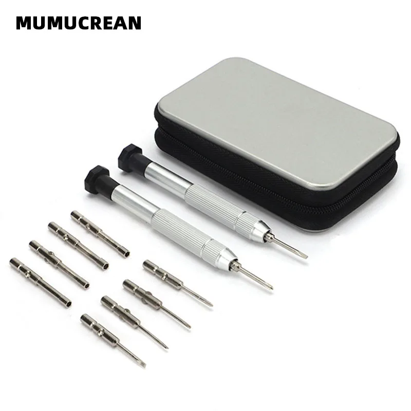 Multifunctional Glasses Accessories Repair Set Small Screwdriver Screwdriver 10 in 2 Glasses Screwdriver Set Tool