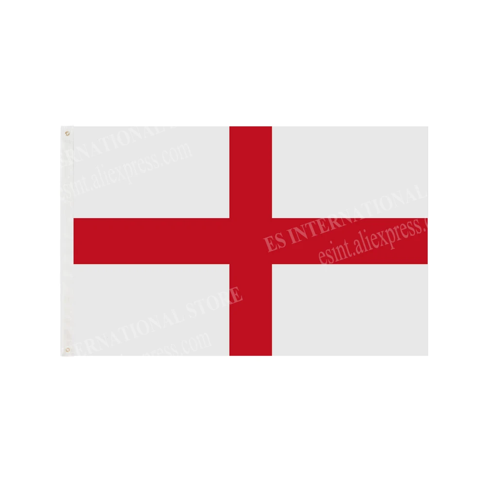 England Flag National Graphic Custom Printed Hanging Banner Advertising Decoration Party Shaft Cover Grommets 3X5FT 90X150CM