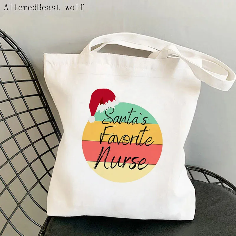 Women Shopper bag Wonder Nurse Printed Kawaii Bag Harajuku Shopping Canvas Shopper Bag girl handbag Tote Shoulder Lady Bag