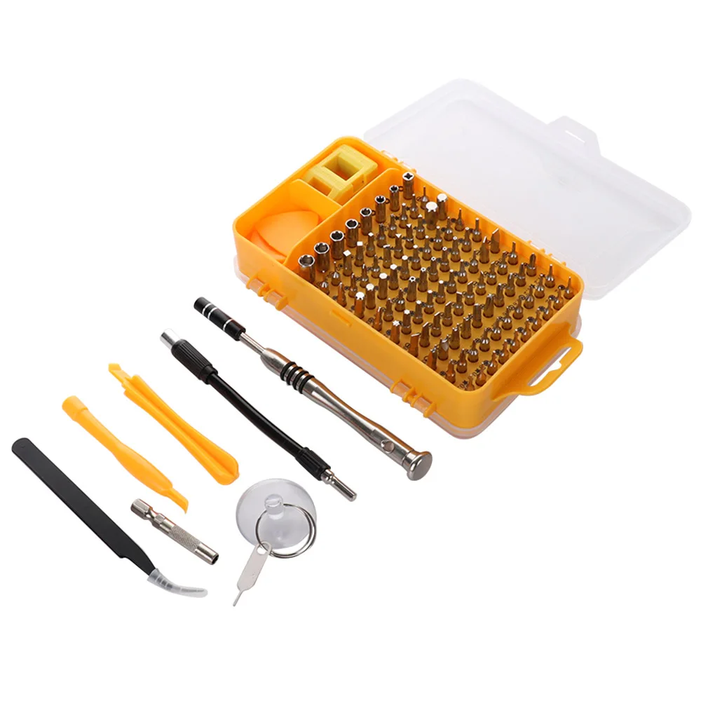Conjunto de chaves de fenda 110 em 1, kit de ferramentas de precisão, conjunto de pontas de chave de fenda, multifuncional, reparo de celular, ferramentas manuais
