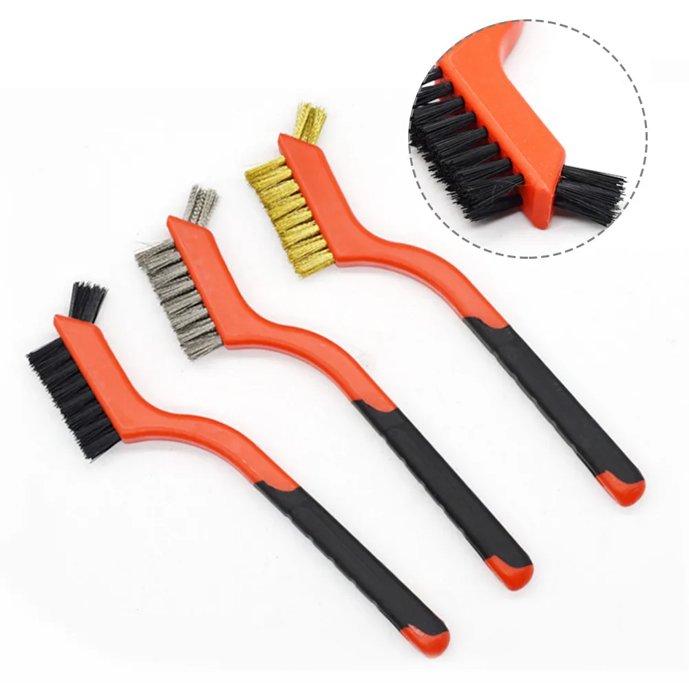 Rust Brush Brass Cleaning Polishing Detail Metal Brush Wire Toothbrush Cleaning Tool Family Kit