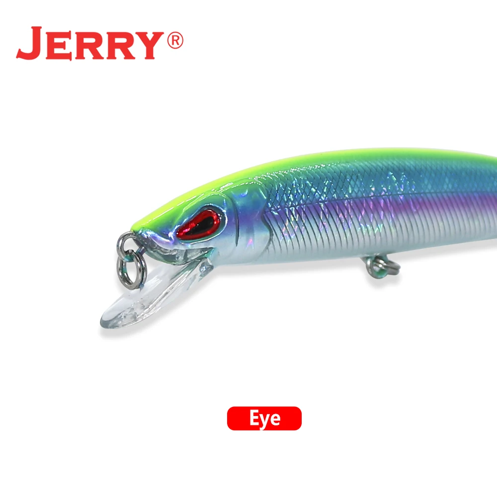 Jerry Arrow Sinking Casting Trolling Minnow Bait 90mm Treble Hook Trout Bass Artificial Lure Jerkbait Freshwater Fishing Tackle image 6