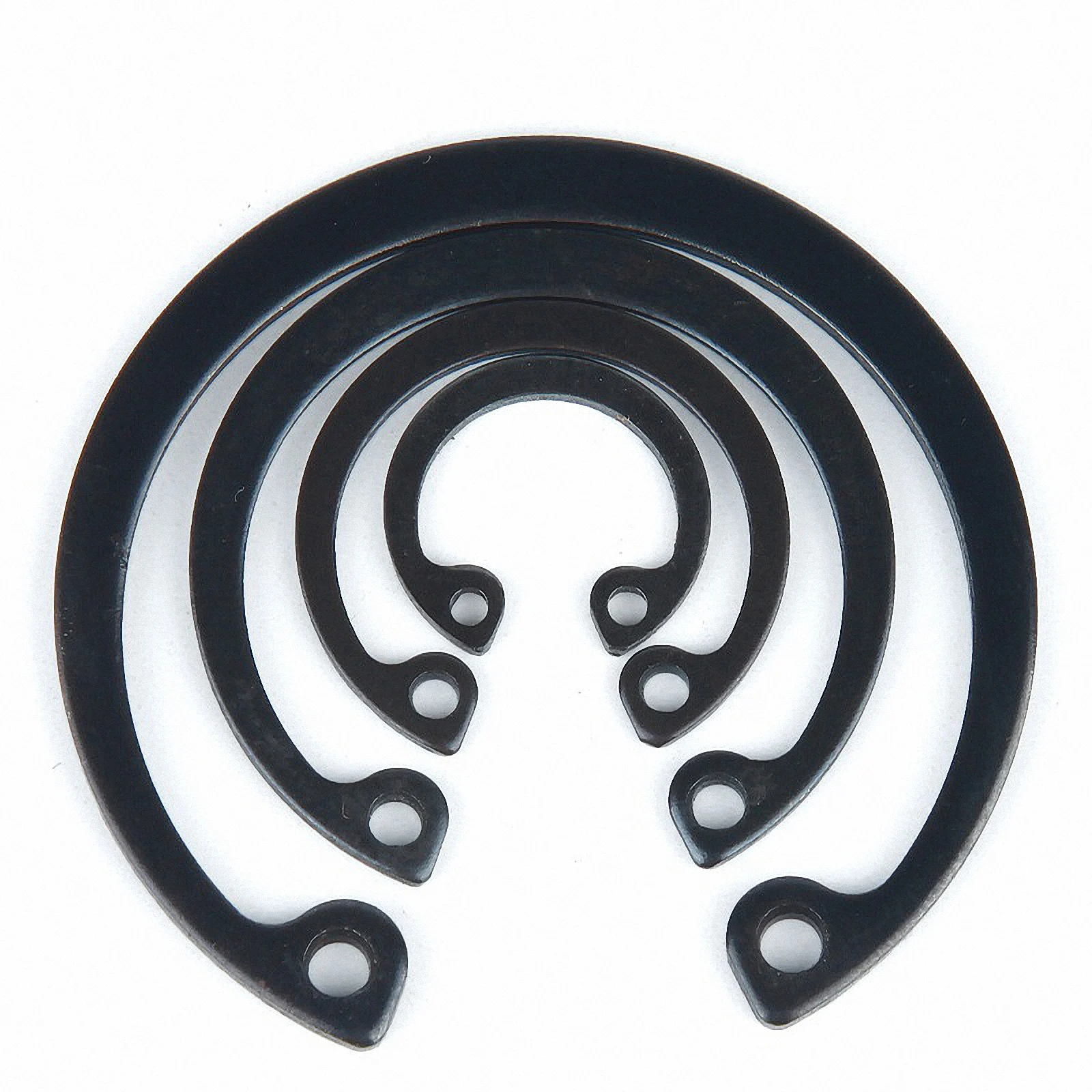 2-50pcs M8-M72 Internal Circlips Black 65Mn Steel C-type Snap Lock Retaining Ring Holes Shaft Collar Washer GB893