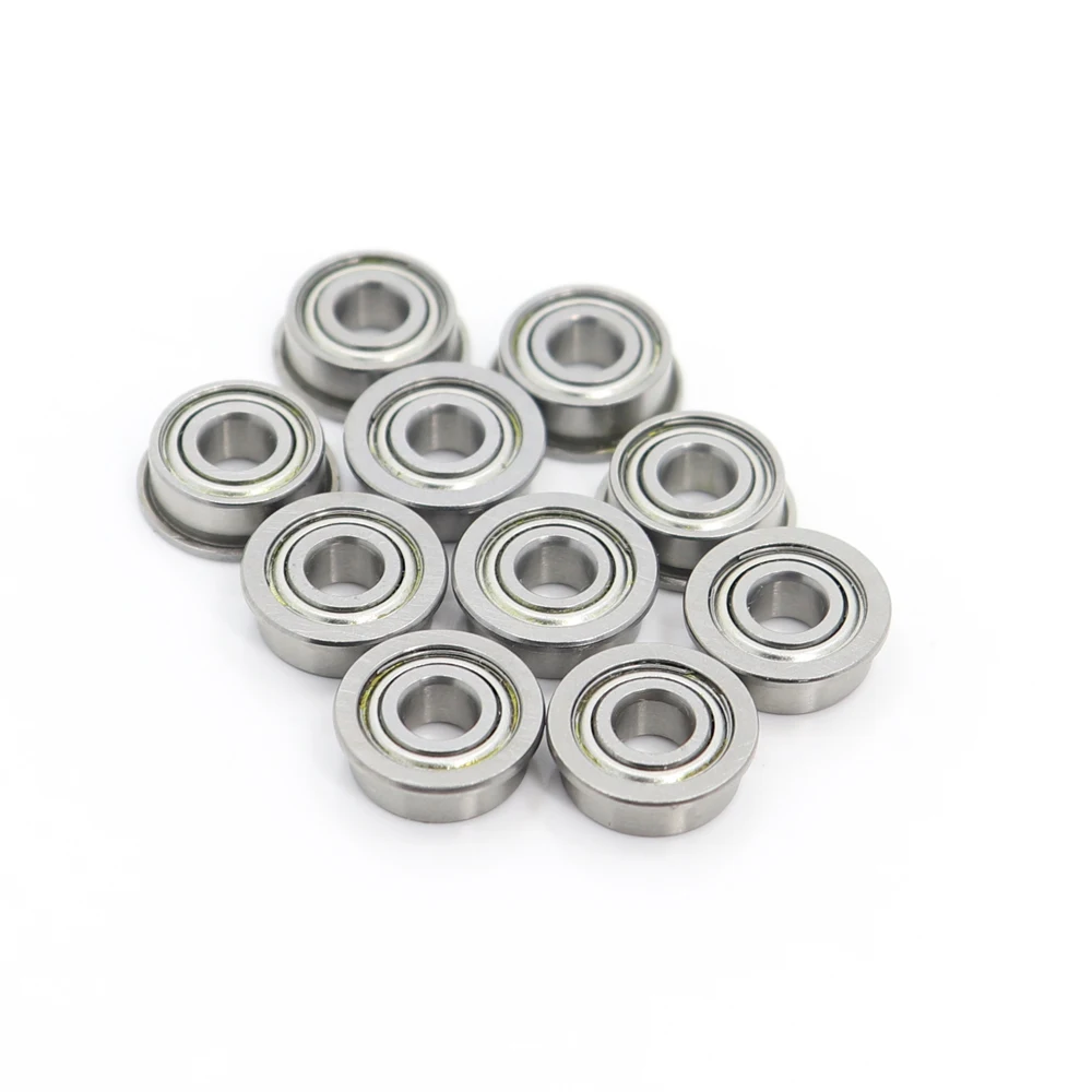 MF104ZZ Flange Bearing 4x10x4 mm ABEC-1 ( 10 PCS )  Miniature Flanged MF104 Z ZZ Ball Bearings