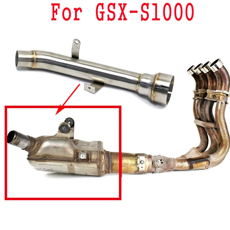 Motorcycle Exhaust System Modified Middle Intermediate Connecting Pipe For Suzuki GSXS1000 GSX-S1000F GSX S1000 2015-2019 Year