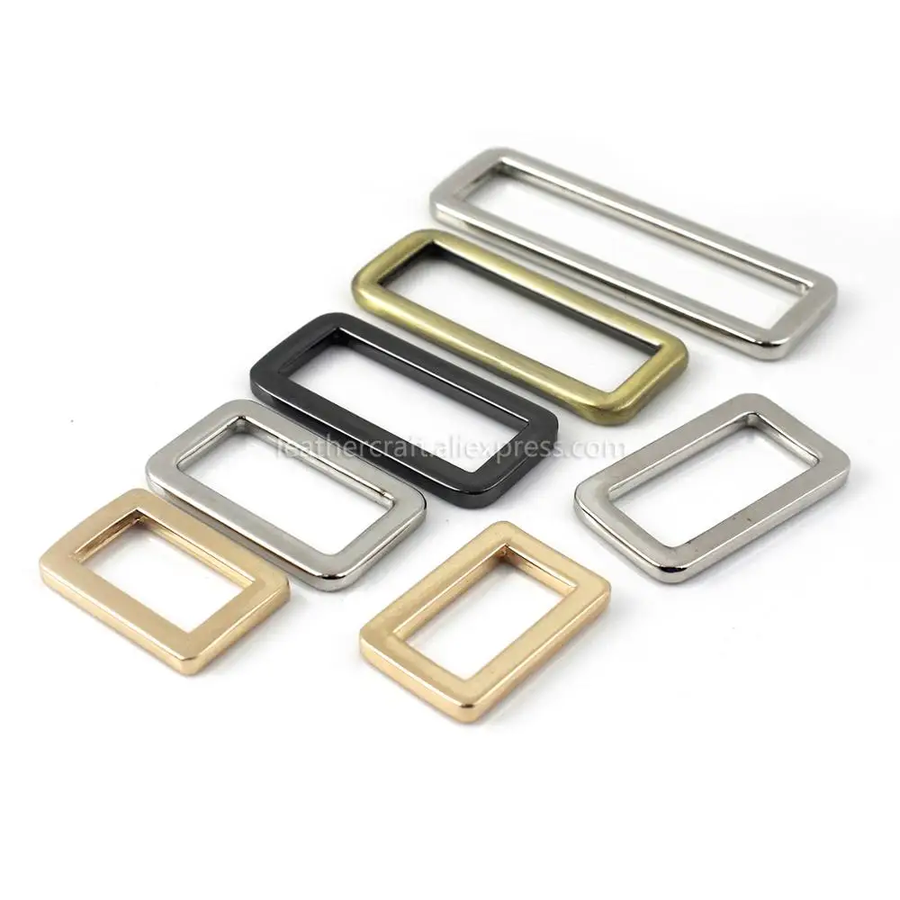 1pcs Metal Retangle ring Buckle Loops for Webbing Leather Craft Bag Strap Belt Buckle Garment DIY Accessory 20/25/31/38/50mm