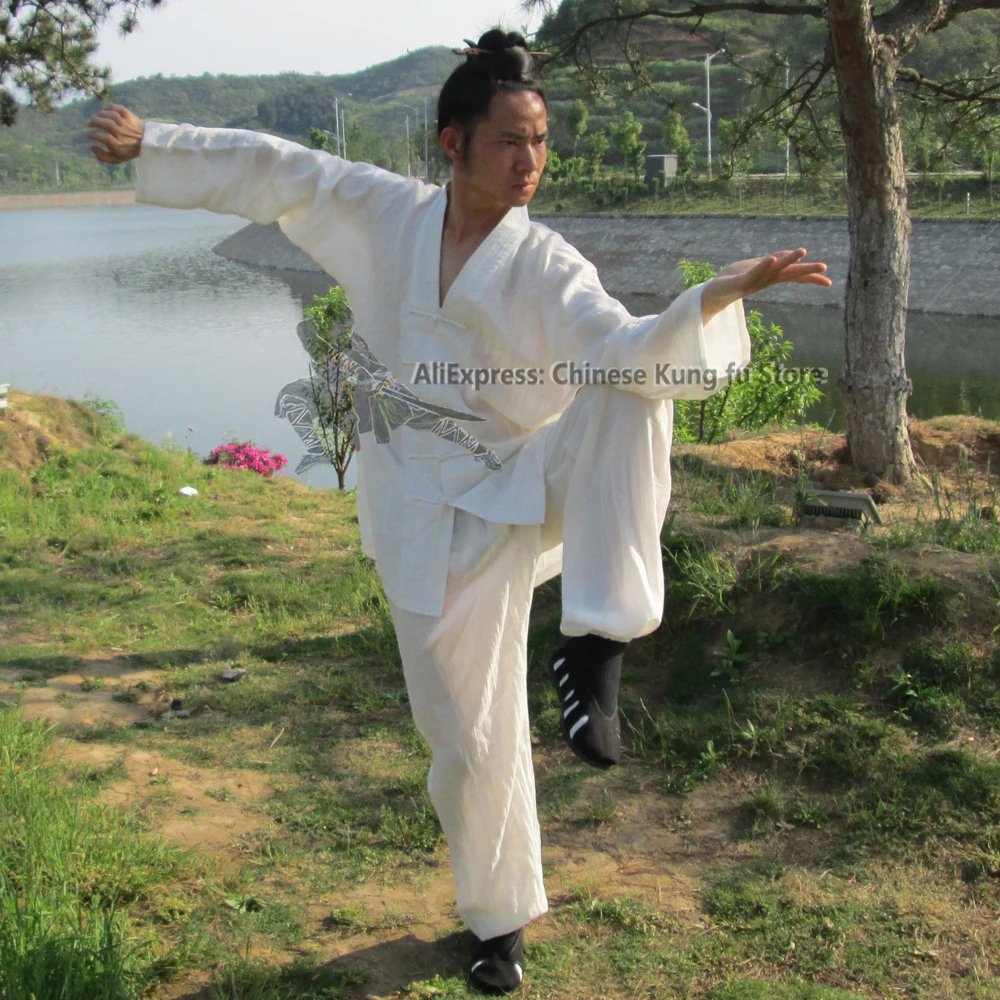 25 Colors Linen Wudang Taoist Martial arts Kung fu Suit Tai chi Wing Chun Wushu Uniform Custom Service Need Your Measurements