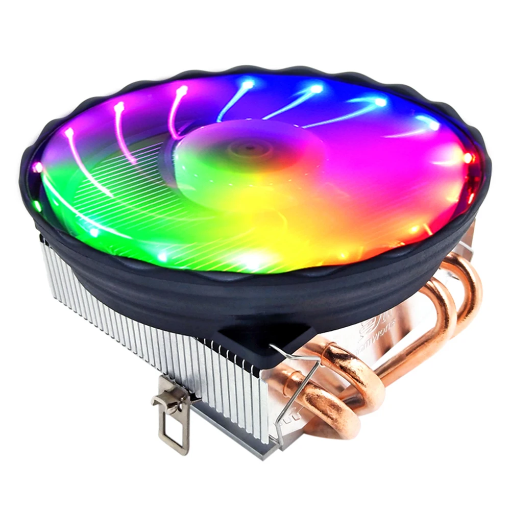 

4 Heat Pipes CPU Cooler RGB 120mm PWM 4 Pin PC Radiator quiet for Intel LGA 2011 1150 1151 1155 AMD AM3 CPU Cooling Fan Quiet