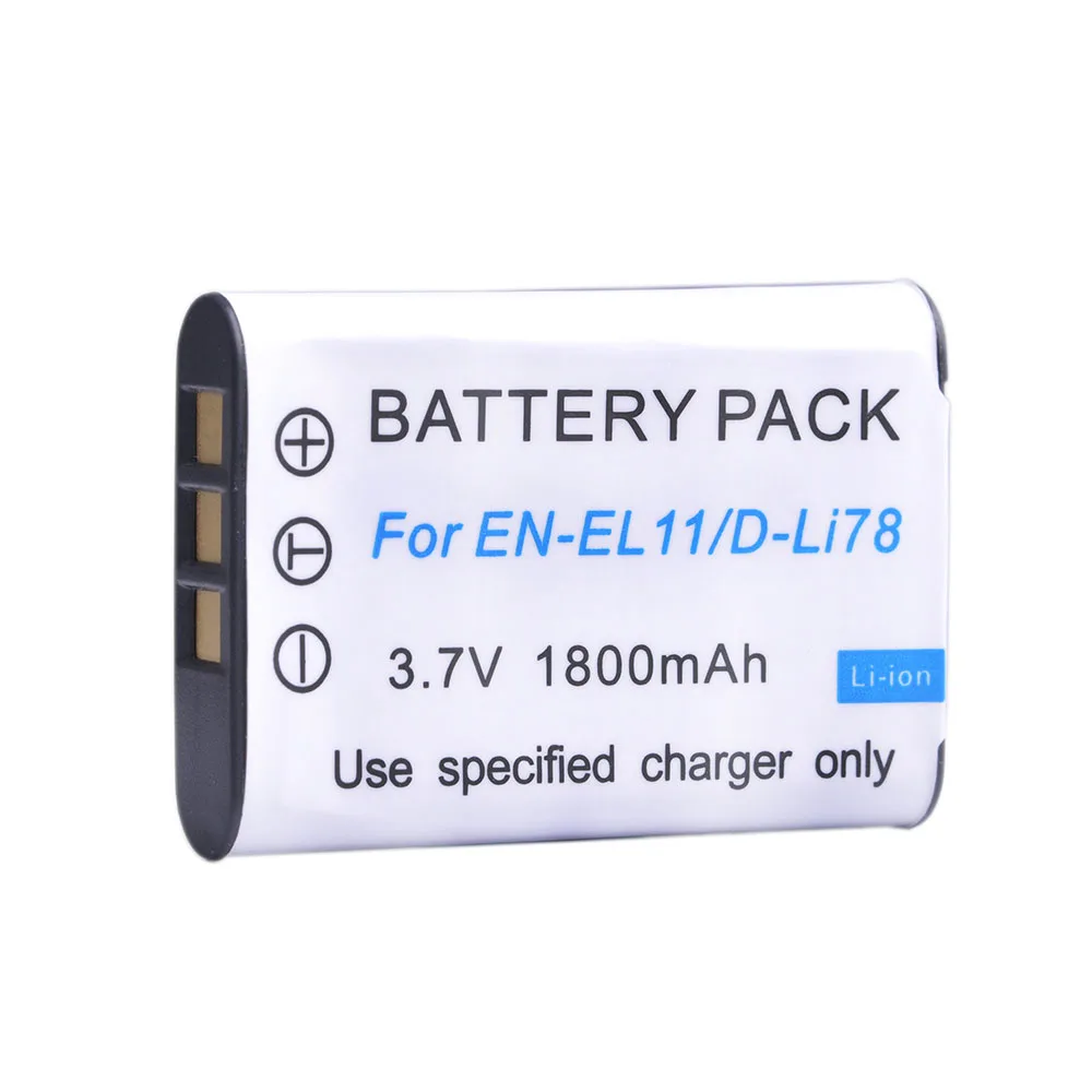 3pc EN-EL11 EN EL11 D-Li78 D Li78 NP-BY1 NP BY1 Battery + Car Charger +EU Plug for Nikon Coolpix S550 S560 Pentax M50 W60 W80