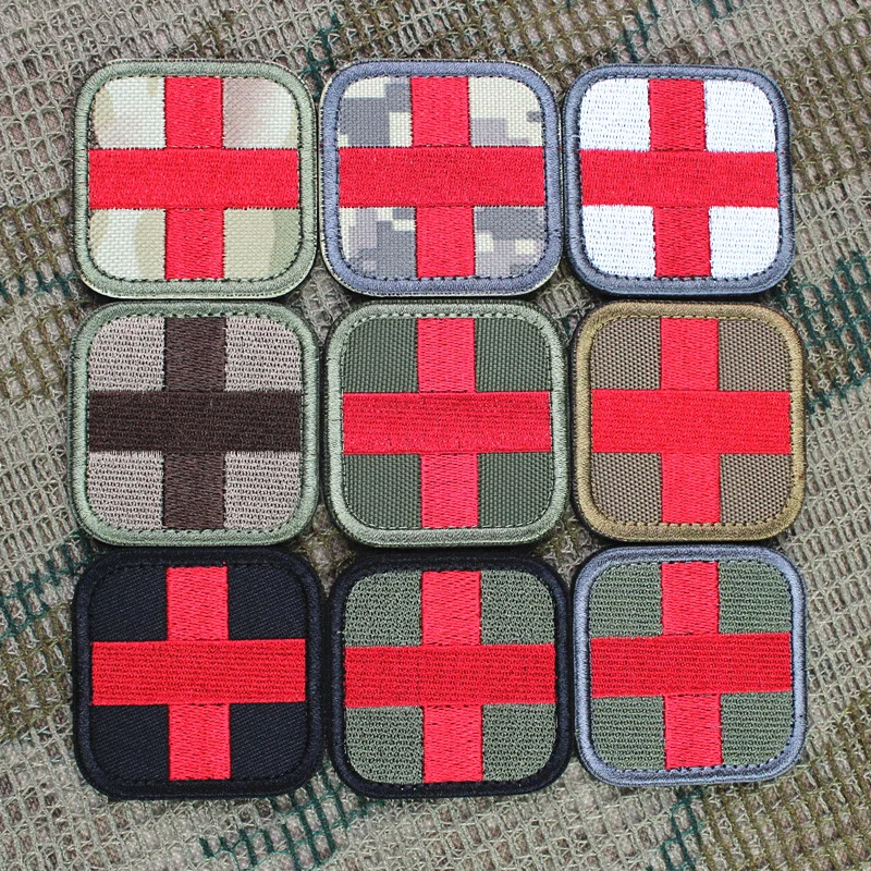 Tactical Medical Rescue Paramedic Embroidery Patches Medic Embroidered Outdoor Armband Badges for Clothing Decor