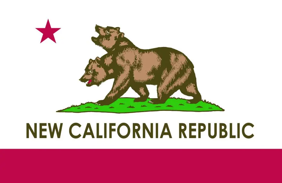 FLAGHUB 60X90 90X150cm New California Republic Flag For Decoration