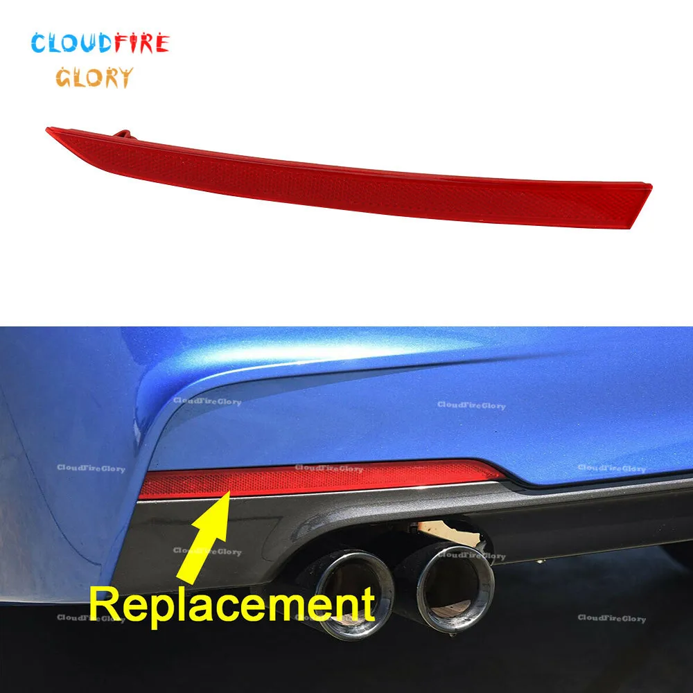 

CloudFireGlory Left Or Right Rear Bumper Marker Reflector Red For BMW 3-Series F30 F31 M Sport 328i 335i 2012-