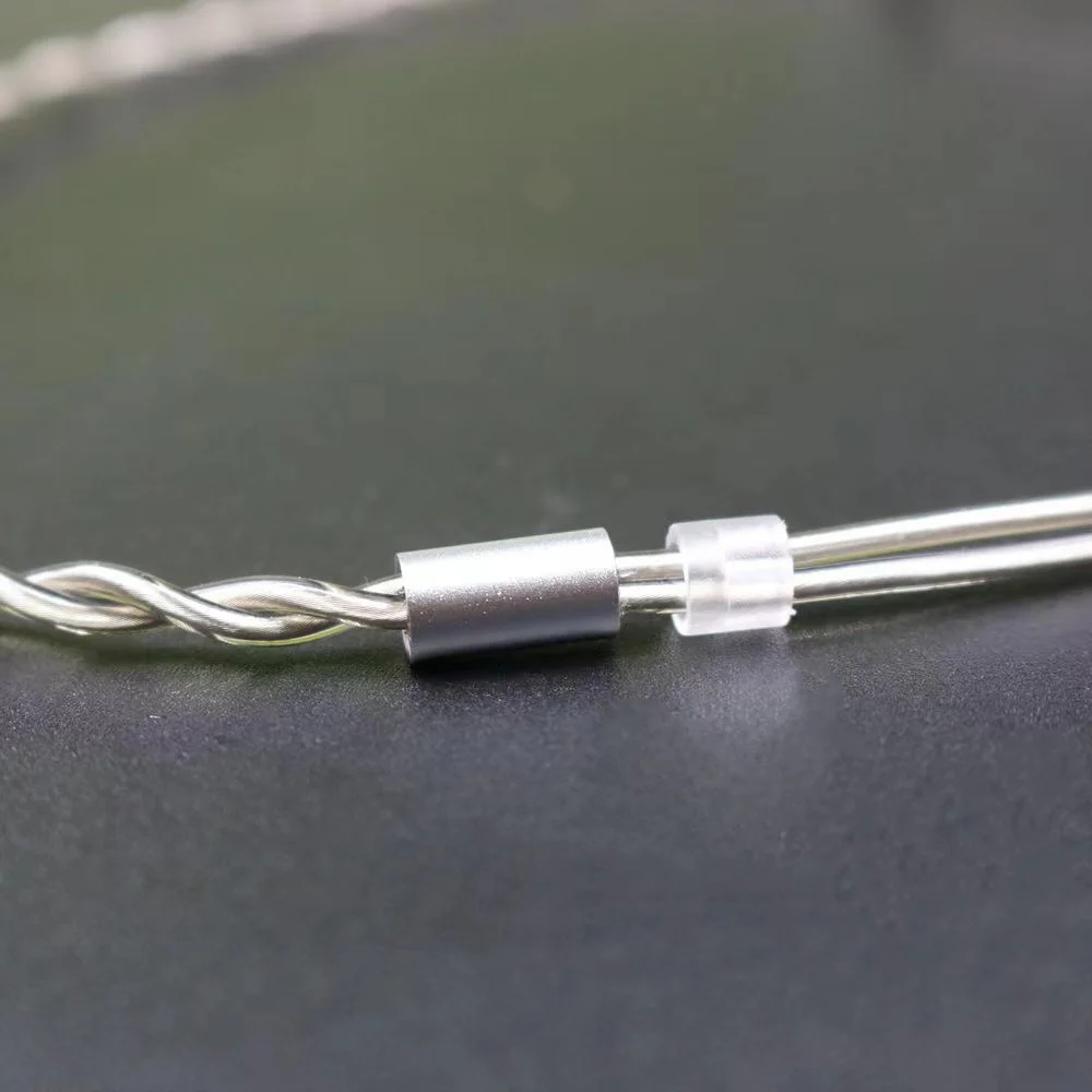 6N OCC placcato argento MMCX 0.78 2pin grigio doppia colla auricolare coassiale cuffia cavo aggiornato 3.5/2.5/4.4 QDC TFZ IE80 A2DC