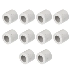 5/10Pc 8mm Dia Ceramic Tube Single Bore Porcelain Bushing Tube Insulating Pipe Electronic Wire Bundle Heat Insulation Protection