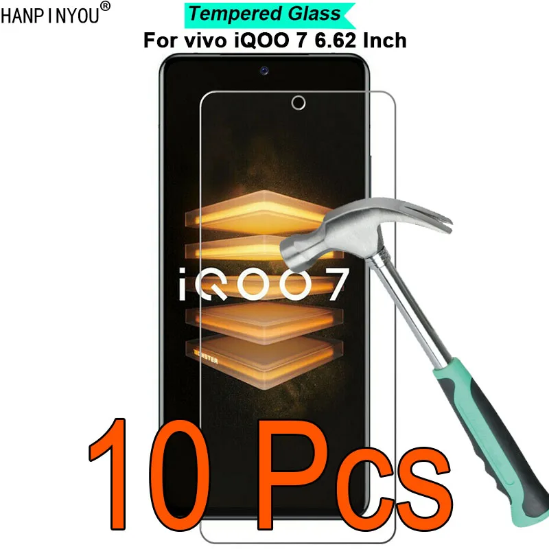 10 Pcs/Lot For vivo iQOO 7 iQOO7 India Legend 9H Hardness 2.5D Ultra-thin Toughened Tempered Glass Film Screen Protector Guard