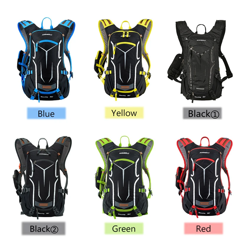 Waterproof Bicycle Bag Cycling Backpack Breathable Rucksack Rain Cover Outdoor Hiking Riding Camping Hydration Bike Backpack 18L