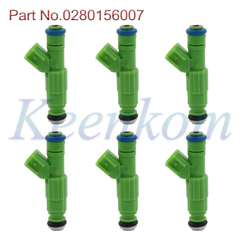 0280156007 Fuel Injector Set for Chrysler Town & Country Voyager Dodge Grand Caravan 3.3L 2001-2003 Set of 6