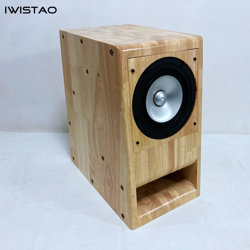 IWISTAO HIFI Speaker Finished  6.5 Inches 1 Pair Labyrinth Structure Solid Wood for Mark Full Range Speakers Unit CHN110